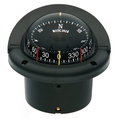 Compás Ritchie HF-743 Helmsman Combidial - Montaje Empotrado - Negro